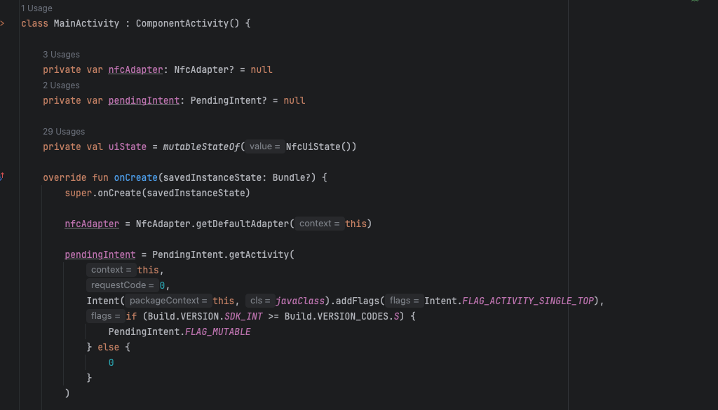 PendingIntent 설정 및 launchmode설정